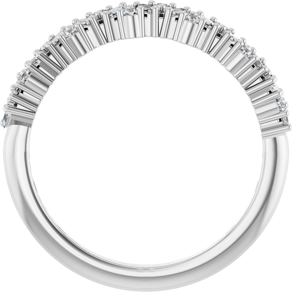 14K Scattered Diamond Anniversary Band