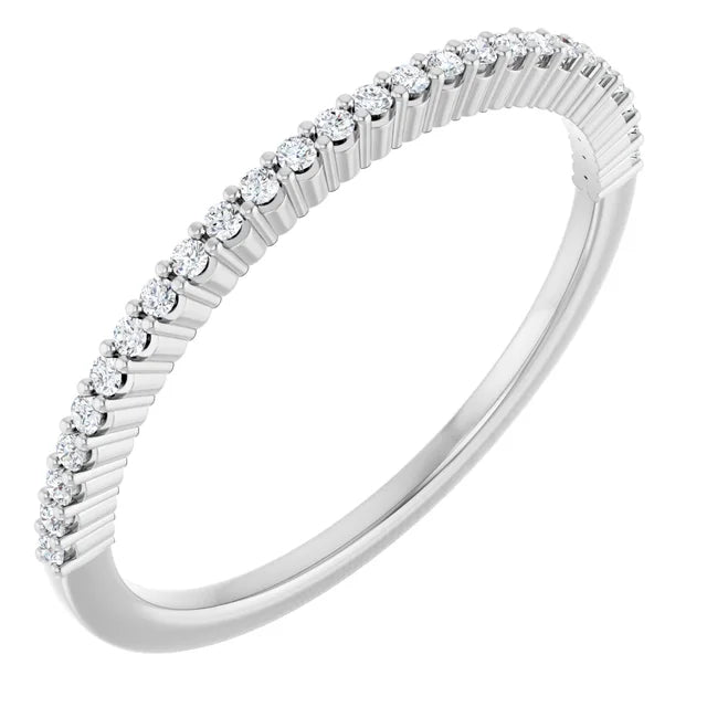 14K Shared Prong Diamond Anniversary Band