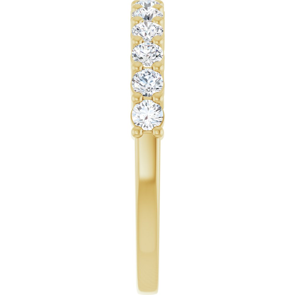 14K Shared Prong Diamond Anniversary Band