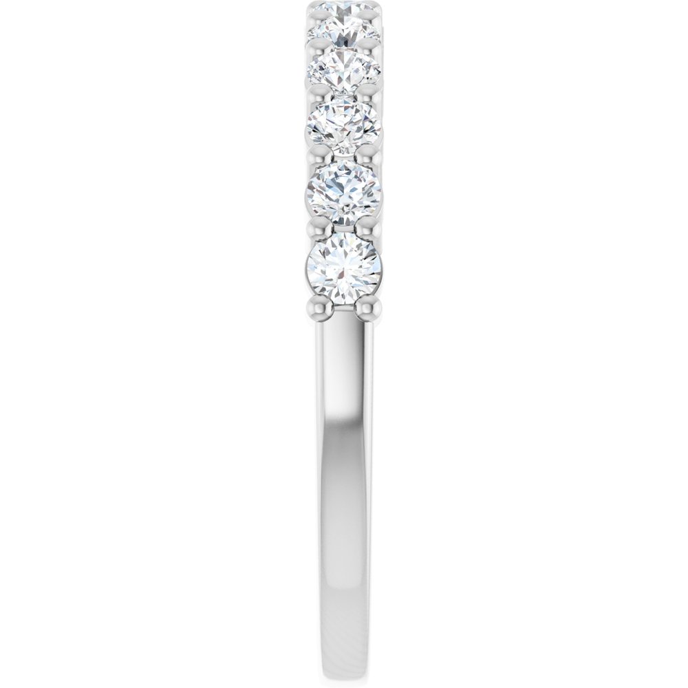 14K Shared Prong Diamond Anniversary Band