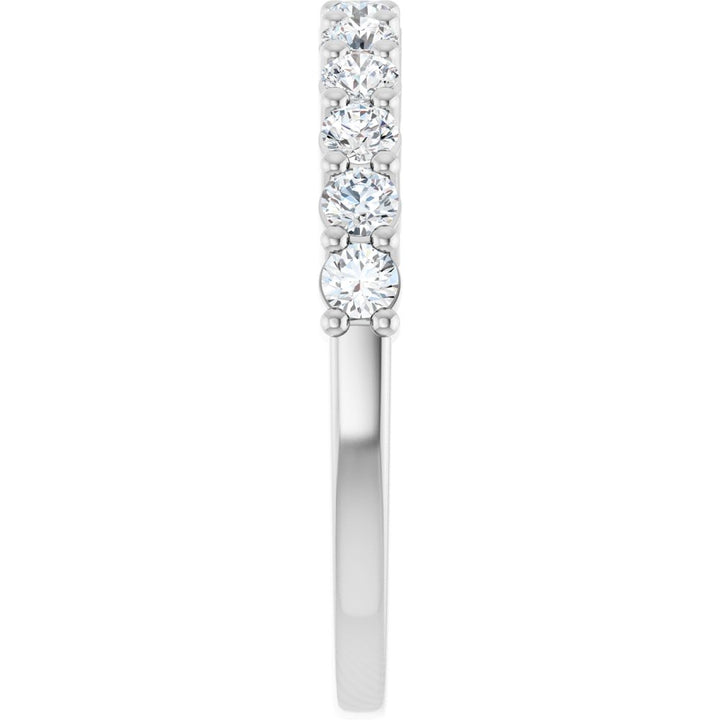 14K Shared Prong Diamond Anniversary Band