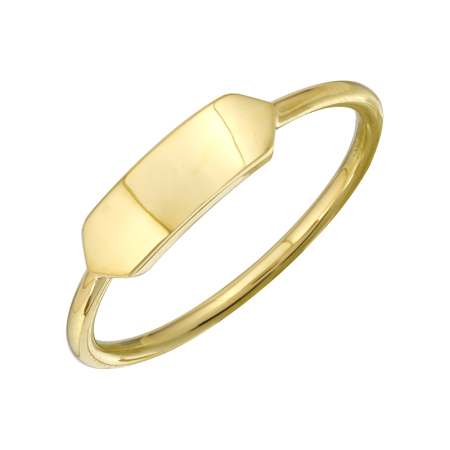 14K Signet Pinky Ring