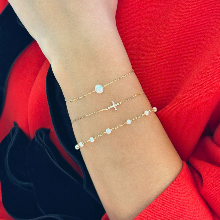 14K Single Pearl Bracelet-Embark Fine Jewelry