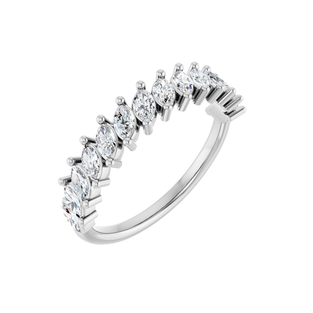 14K Slanted Marquise Diamond Anniversary Band-Embark Fine Jewelry