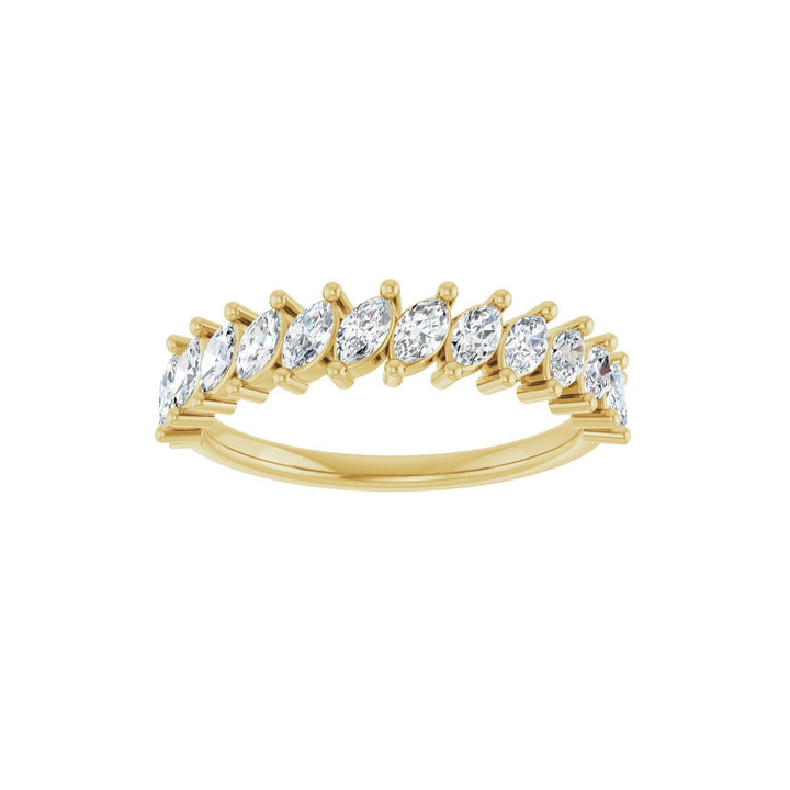 14K Slanted Marquise Diamond Anniversary Band-Embark Fine Jewelry