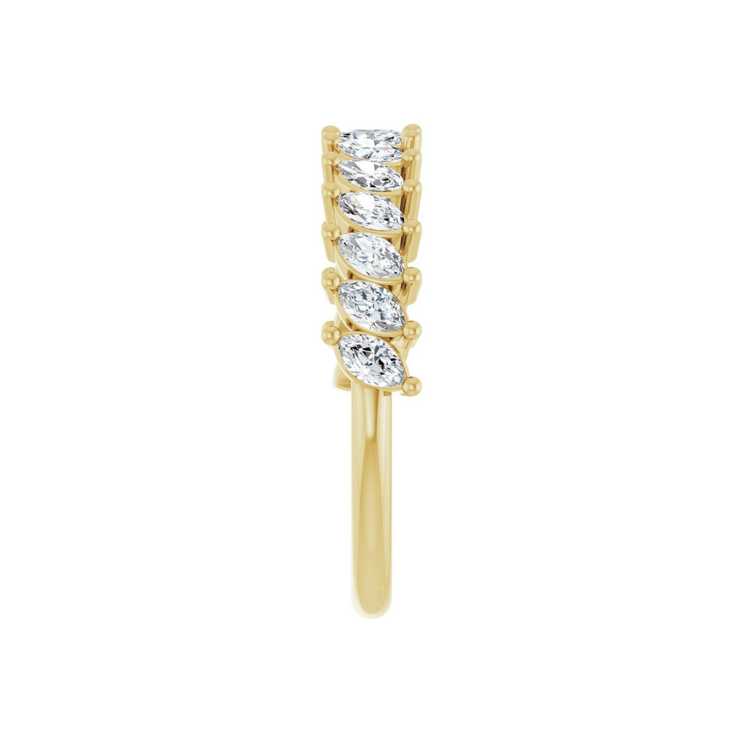 14K Slanted Marquise Diamond Anniversary Band-Embark Fine Jewelry