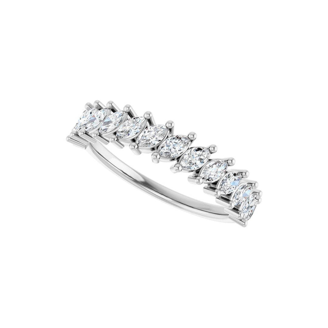 14K Slanted Marquise Diamond Anniversary Band-Embark Fine Jewelry