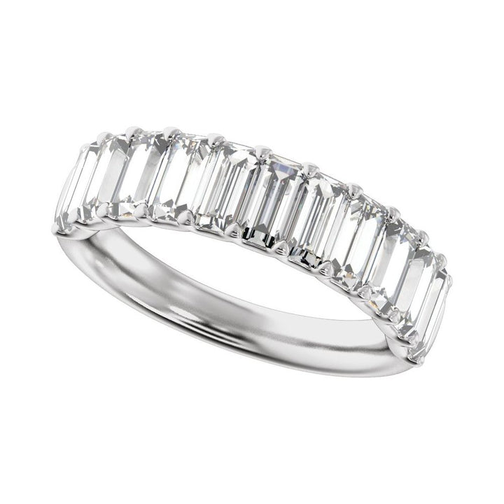 14K Straight Baguette Diamond Anniversary Band