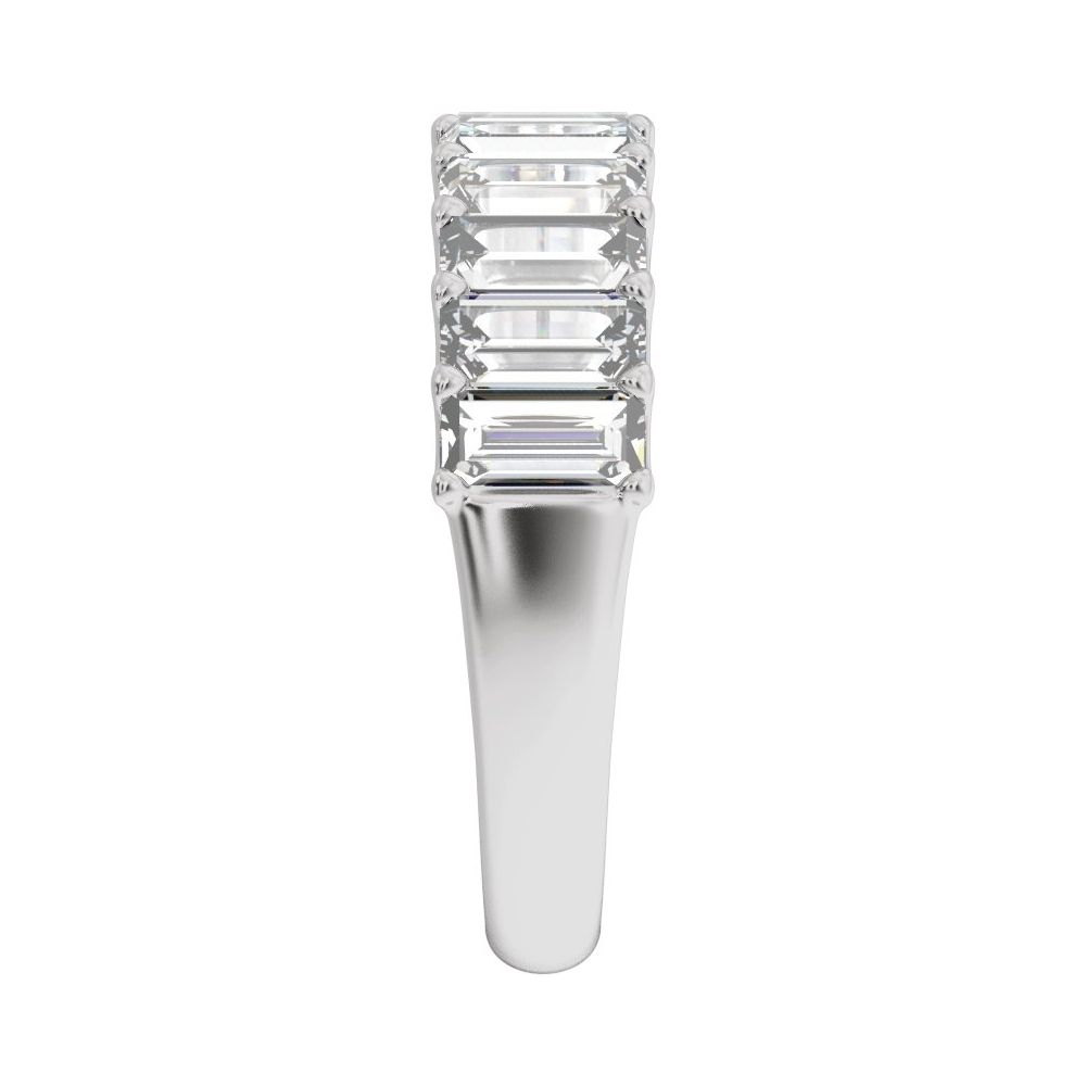 14K Straight Baguette Diamond Anniversary Band