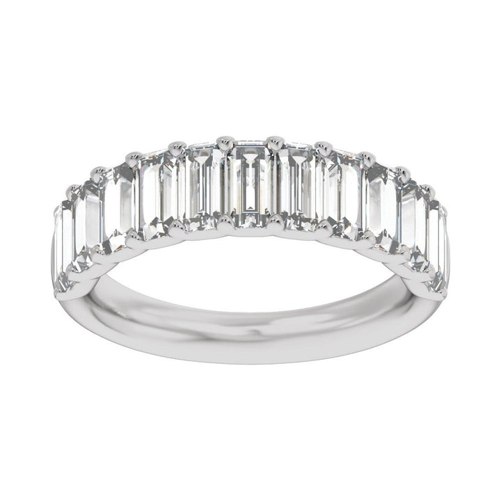 14K Straight Baguette Diamond Anniversary Band