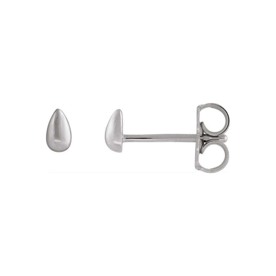 14K Teardrop Stud