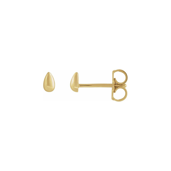 14K Teardrop Stud