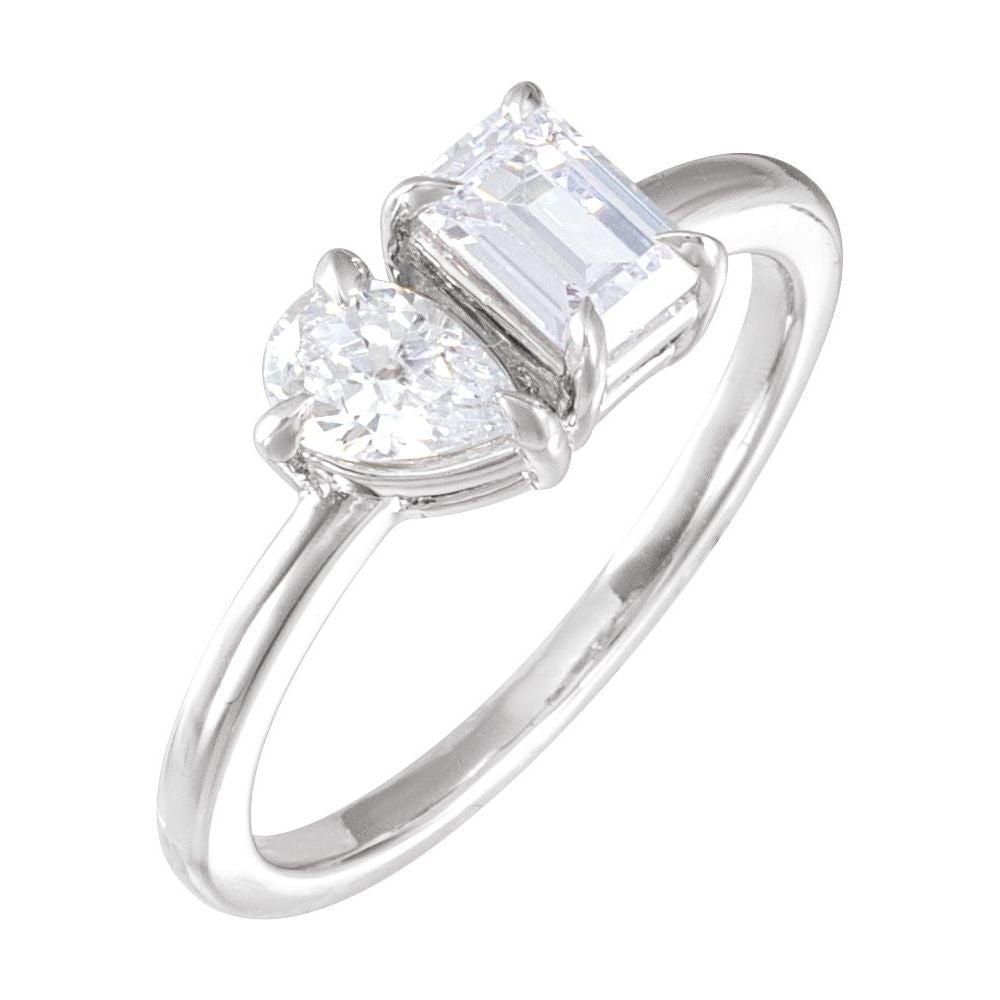 14K Toi et Moi Lab Grown Diamond Ring