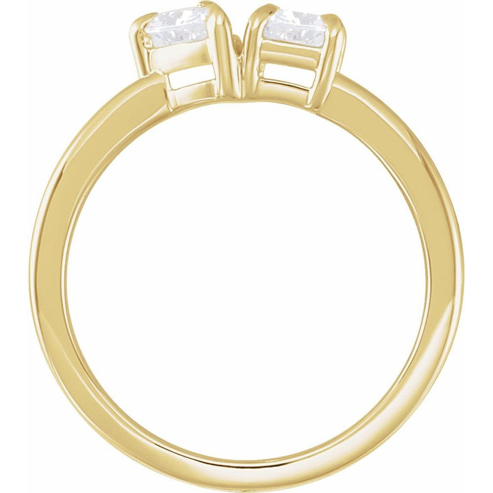 14K Toi et Moi Lab Grown Diamond Ring