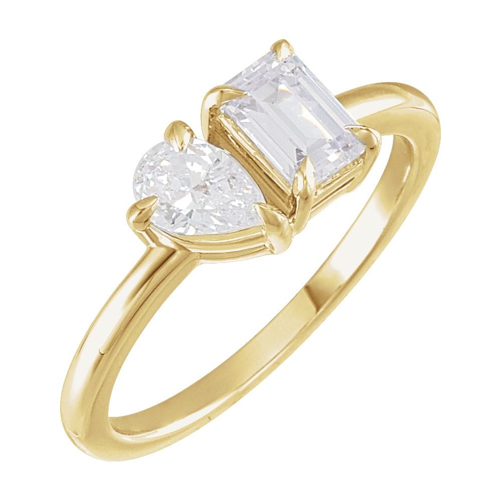14K Toi et Moi Lab Grown Diamond Ring