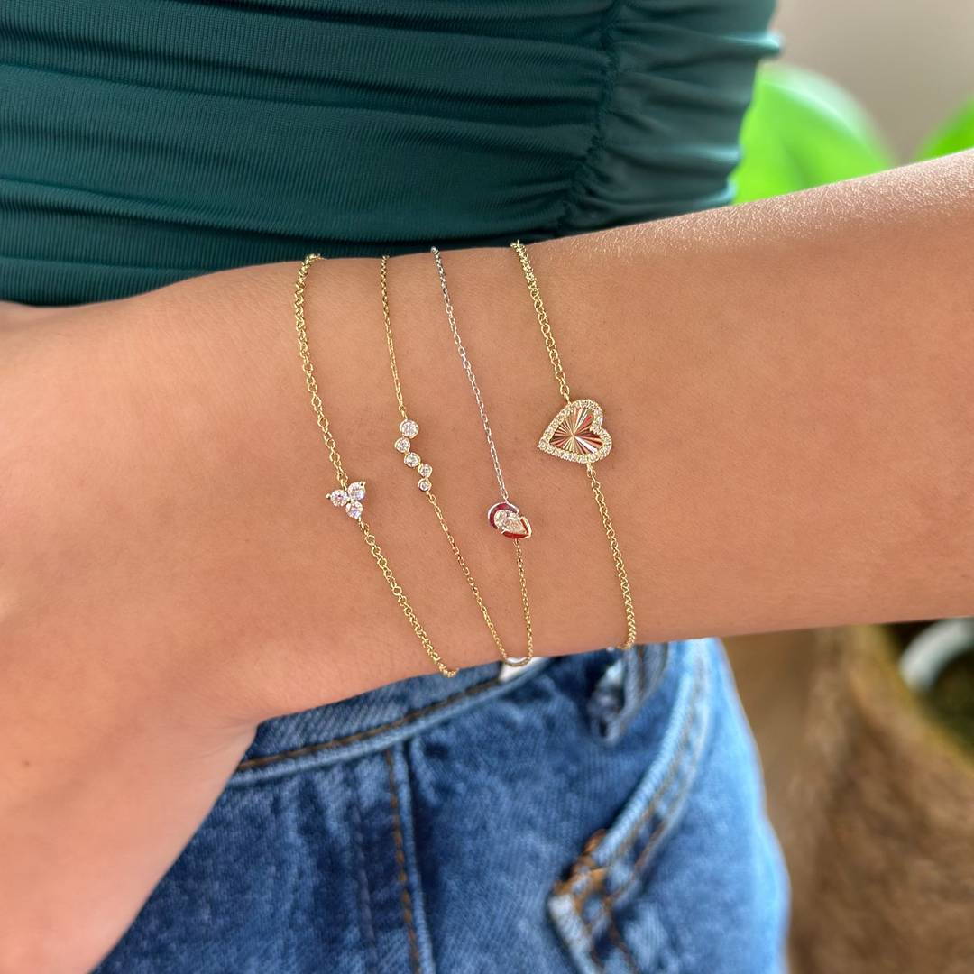 14K Diamond Trio Bracelet