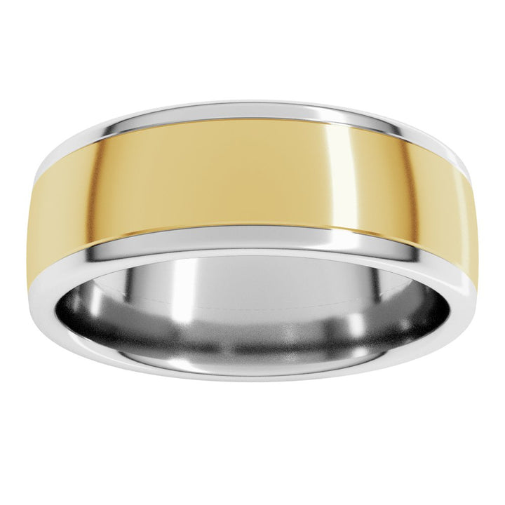 14K Two-Tone European Comfort-Fit Band-Embark Fine Jewelry