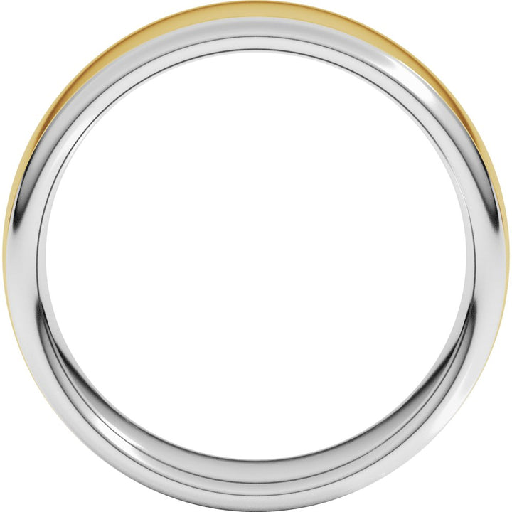 14K Two-Tone European Comfort-Fit Band-Embark Fine Jewelry