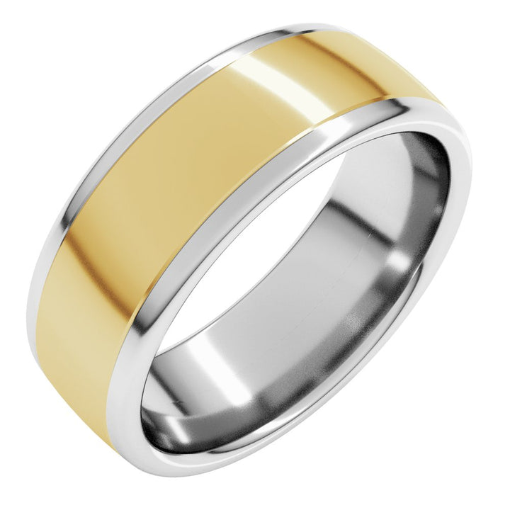 14K Two-Tone European Comfort-Fit Band-Embark Fine Jewelry