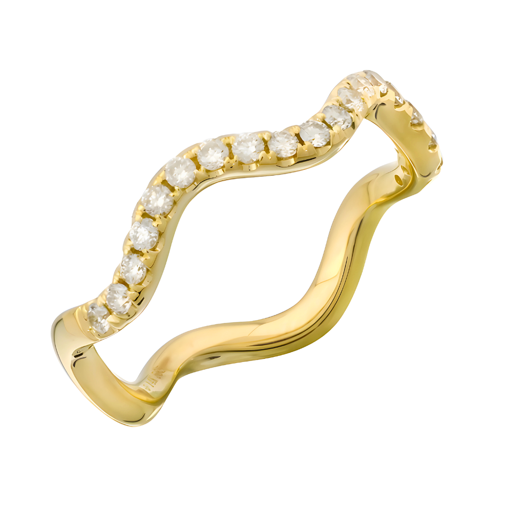 14K Wave Ring
