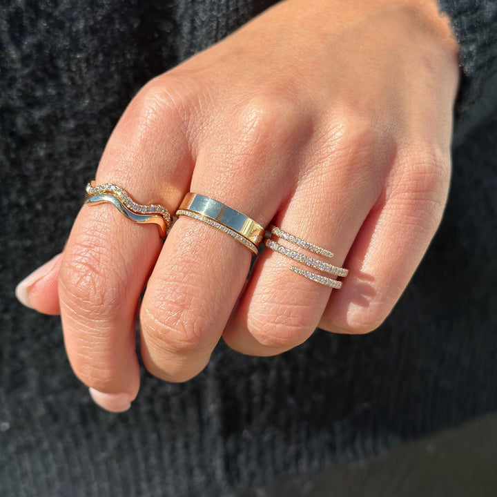 14K Wave Ring