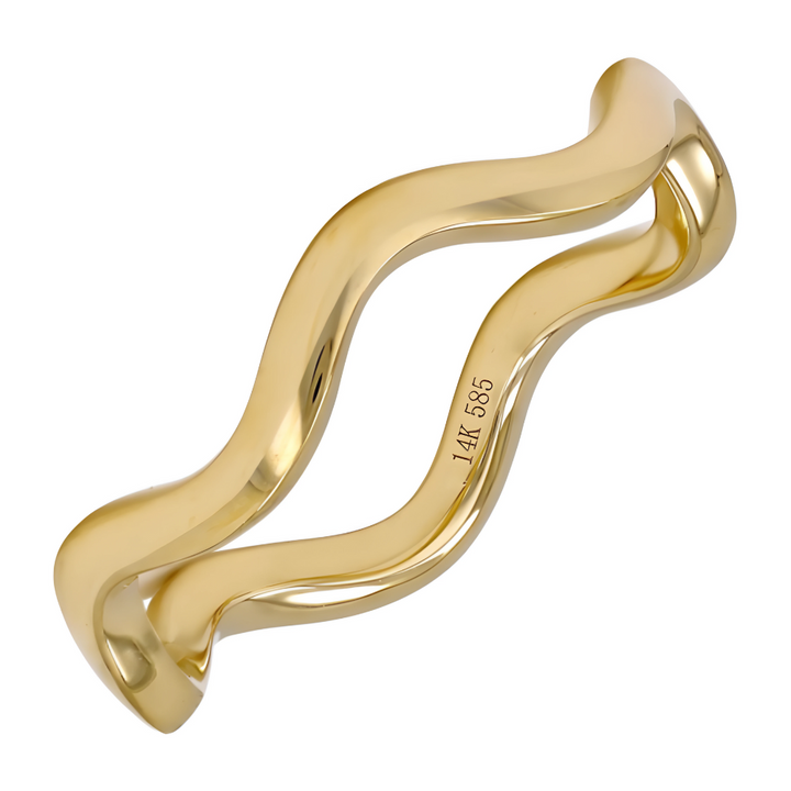 14K Wave Ring