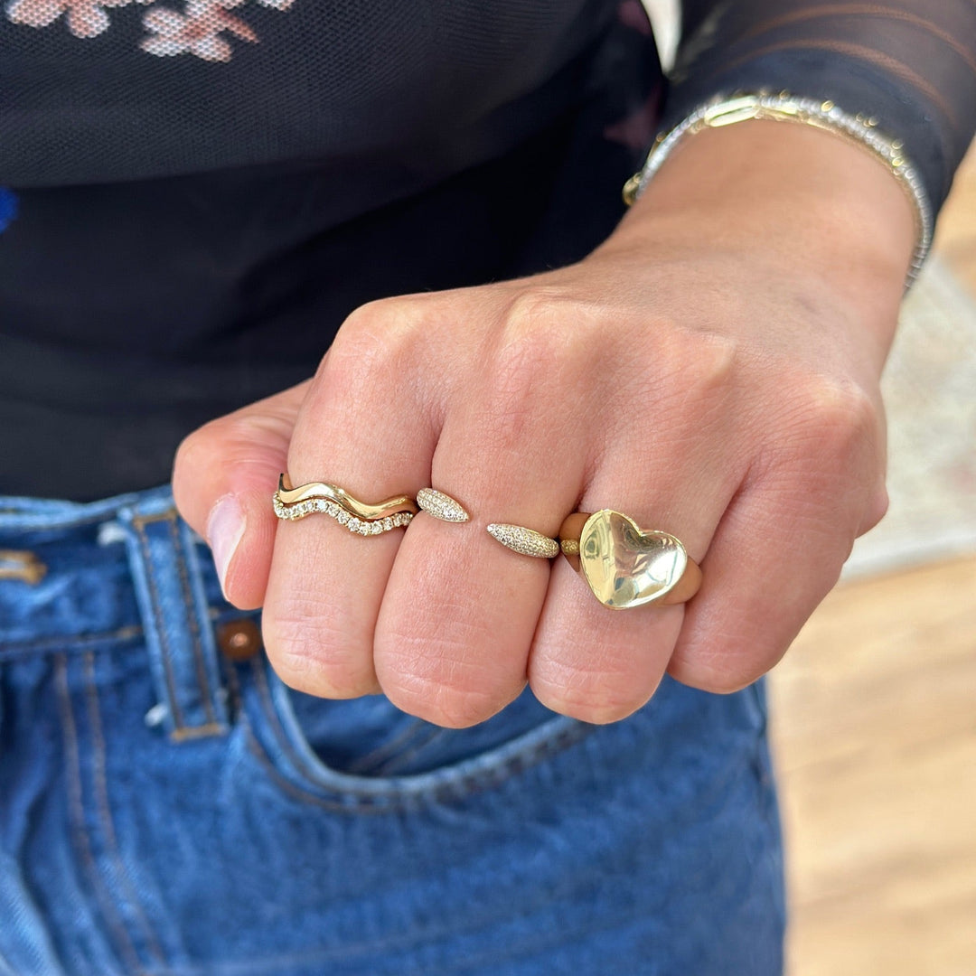 14K Wave Ring