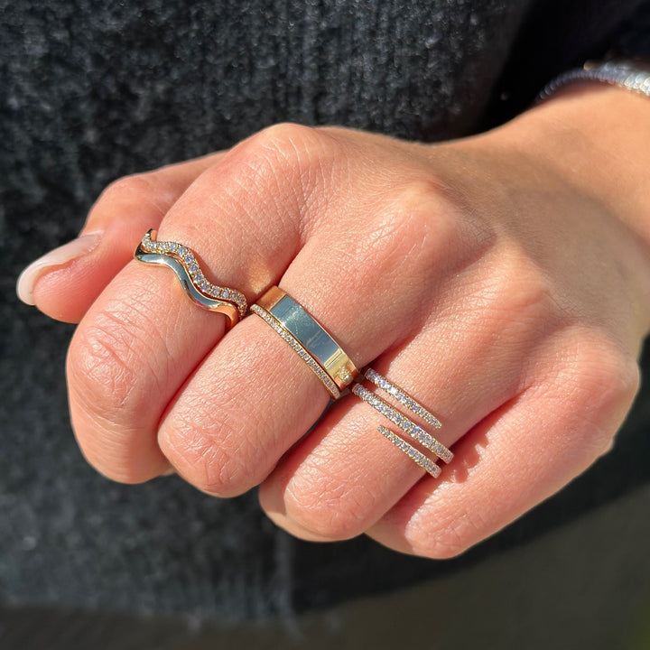 14K Wave Ring