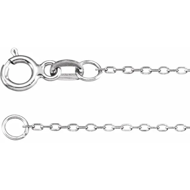 14K .8mm Diamond-Cut Cable Chain