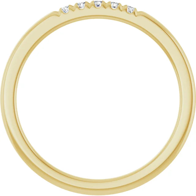 14K 1/10 CTW Natural Diamond Classic Anniversary Band