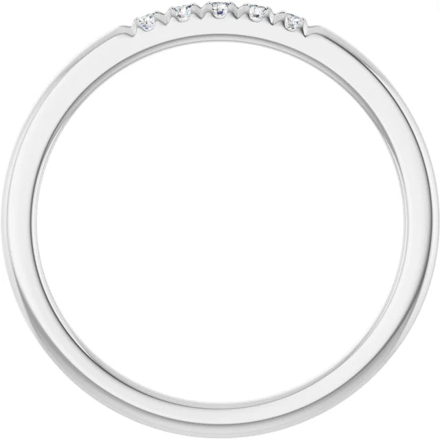 14K 1/10 CTW Natural Diamond Classic Anniversary Band