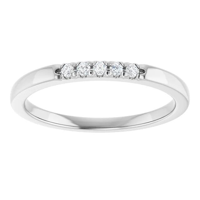 14K 1/10 CTW Natural Diamond Classic Anniversary Band