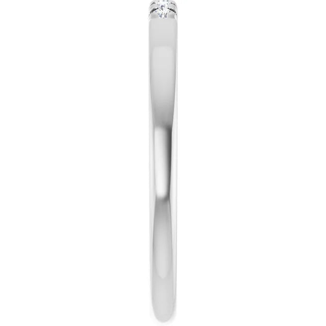 14K 1/10 CTW Natural Diamond Classic Anniversary Band