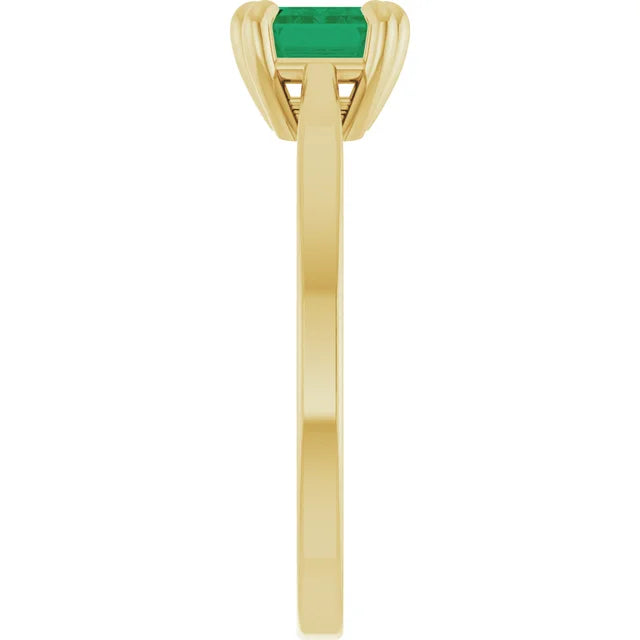 14K 6-Prong Solitaire Gemstone Ring