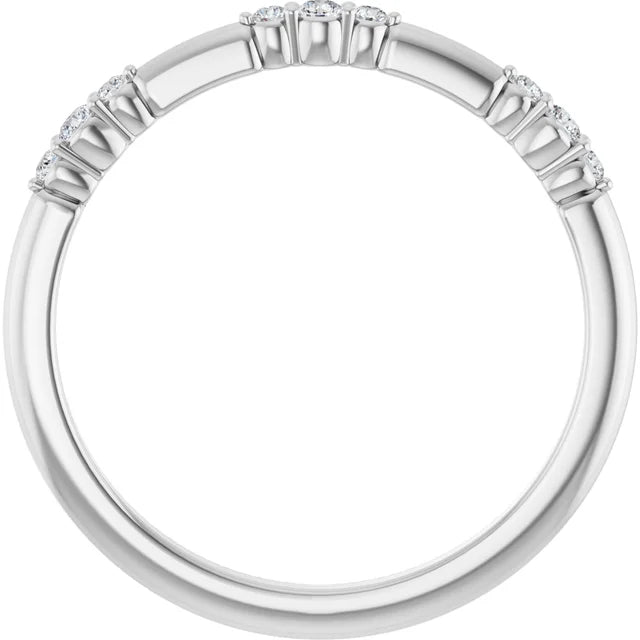 14K Diamond Lace Stack Ring