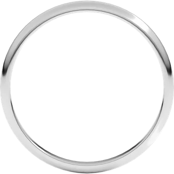 14K Half Round Lightweight Band