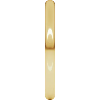 14K Half Round Lightweight Band