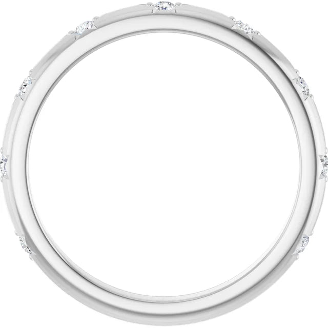 14K Round Diamond Celestial Anniversary Band