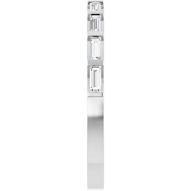 14K Straight Baguette Diamond Anniversary Band