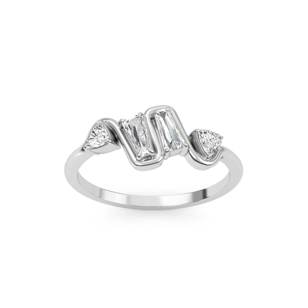 14KW Lab Grown Diamond Multi Shape Ring