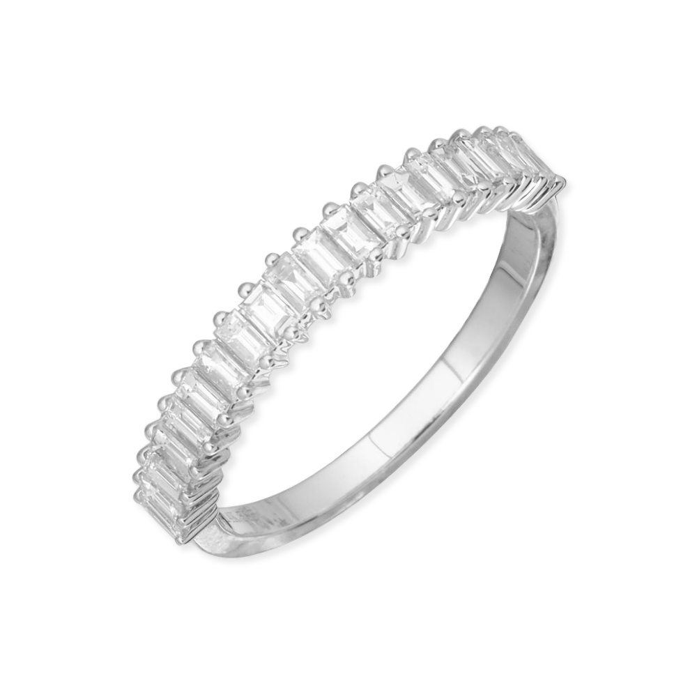 14K Baguette Diamond Anniversary Ring