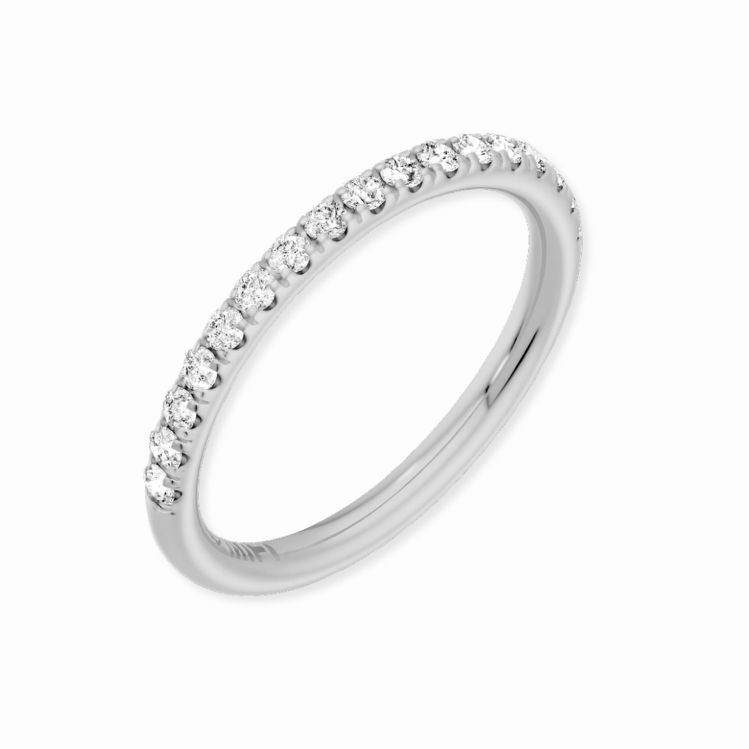 14K Split Prong Lab Grown Diamond Anniversary Band