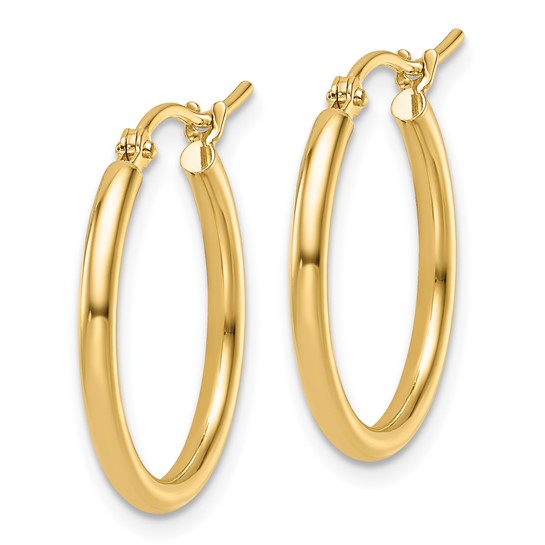 14KY 2mm Round Tube Hoops