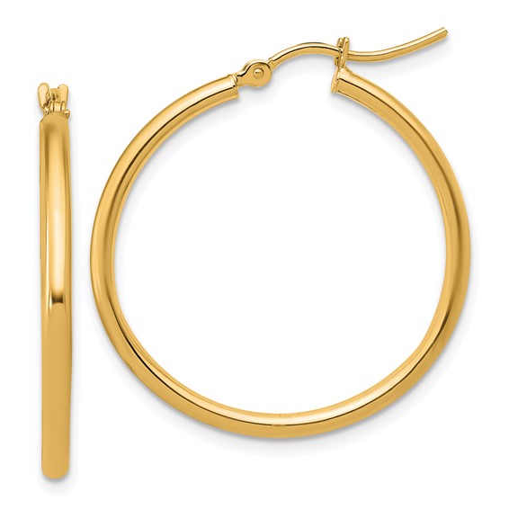 14KY 2mm Round Tube Hoops