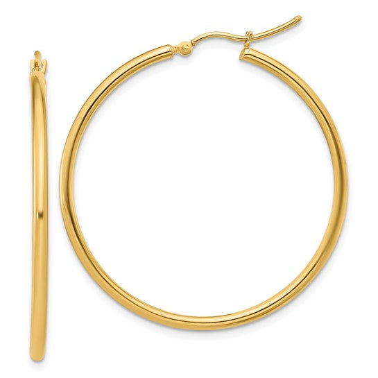 14KY 2mm Round Tube Hoops