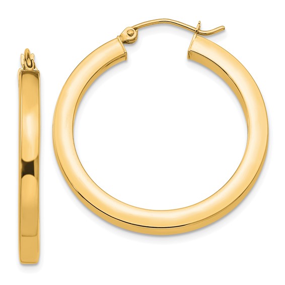 14KY 3mm Square Tube Hoops