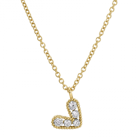 14KY Gold Diamond Heart Necklace-Embark Fine Jewelry