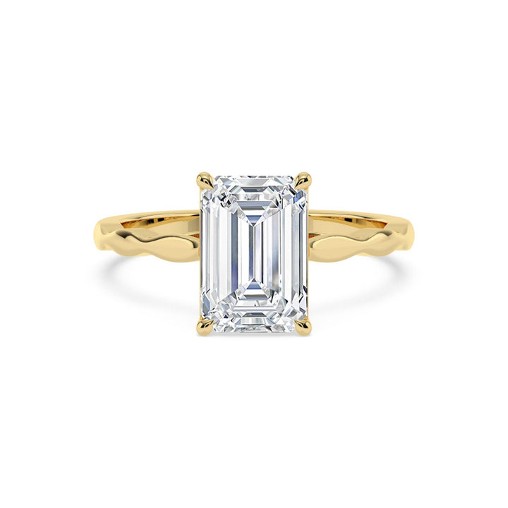 14KY Lab Grown Emerald Diamond Engagement Ring-Embark Fine Jewelry