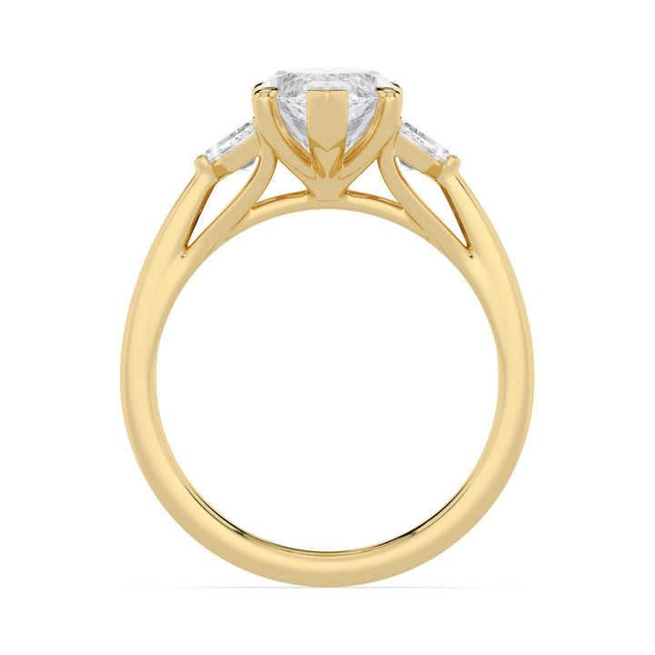 14KY Lab Grown Marquise Diamond Engagement Ring