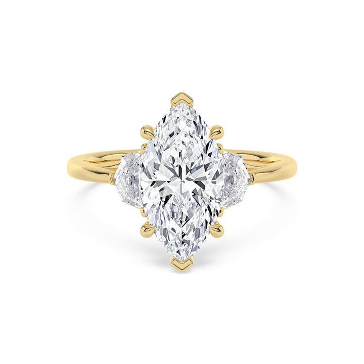 14KY Lab Grown Marquise Diamond Engagement Ring